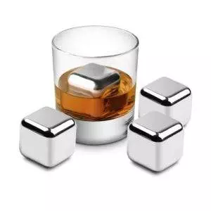 Olio Stainless Steel Iceless Ice Cubes Neat on the rocks