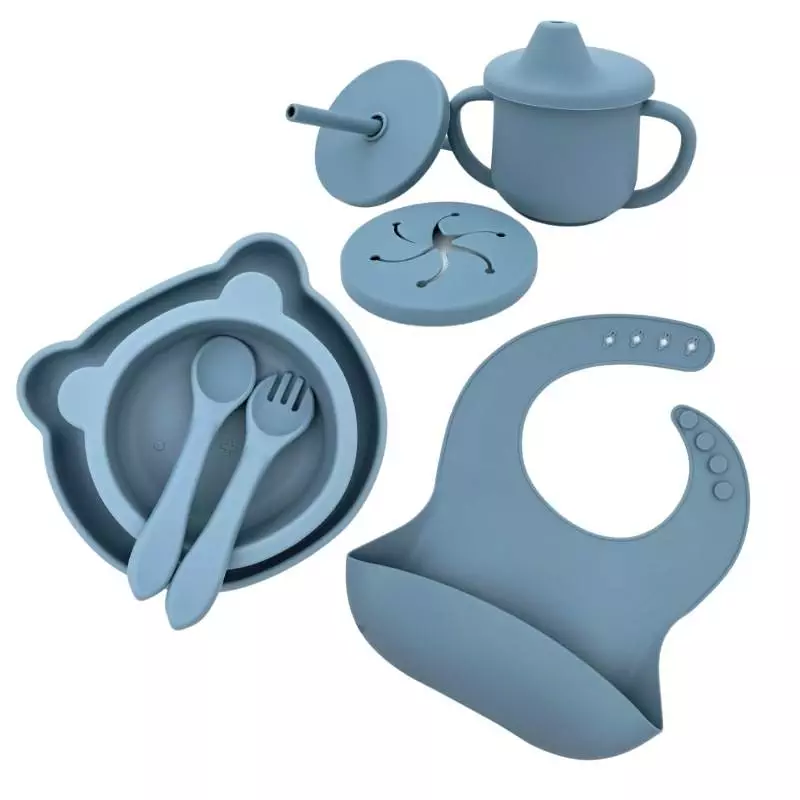 9pcs Baby Feeding Set  Weaning Set Includes Suction Bowl And