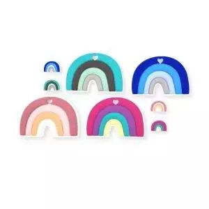 Mini Matters Rainbow Silicone Teethers Collection