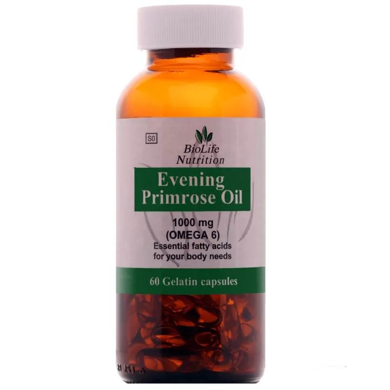 BioLife Evening Primrose Oil Omega6 1000mg softgel capsules (60's