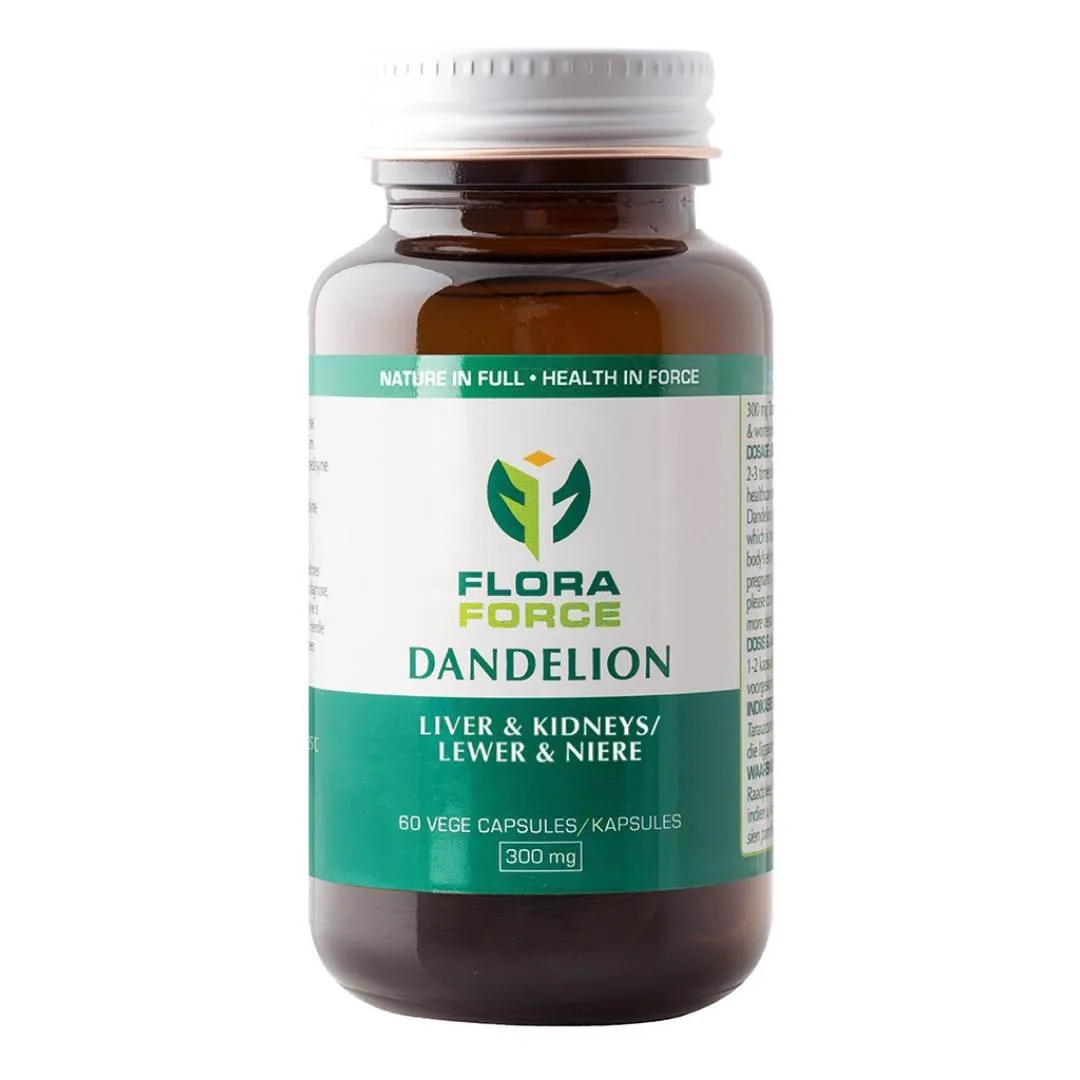 Flora Force Dandelion Kidney and Liver Support Supplement (60s